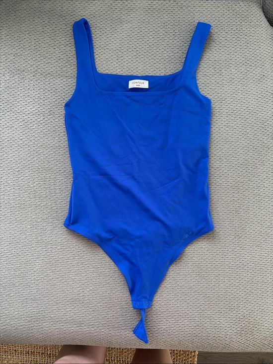 Aritzia Tops - Aritzia Contour Royal Blue Square Neck Bodysuit